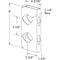 Prime-Line Stainless Steel Lock and Door Reinforcement Plate for 1-3/4 In. Thick Doors, Stainless Steel Finish U 9595 - alternate 2